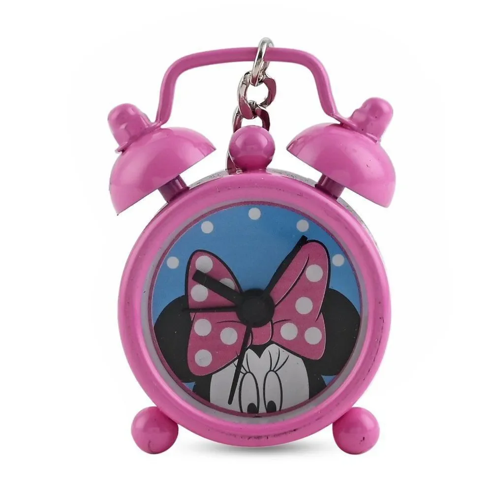 DISNEY Minnie Mouse Bow Clock Quartz Movement Watch Keychain in …